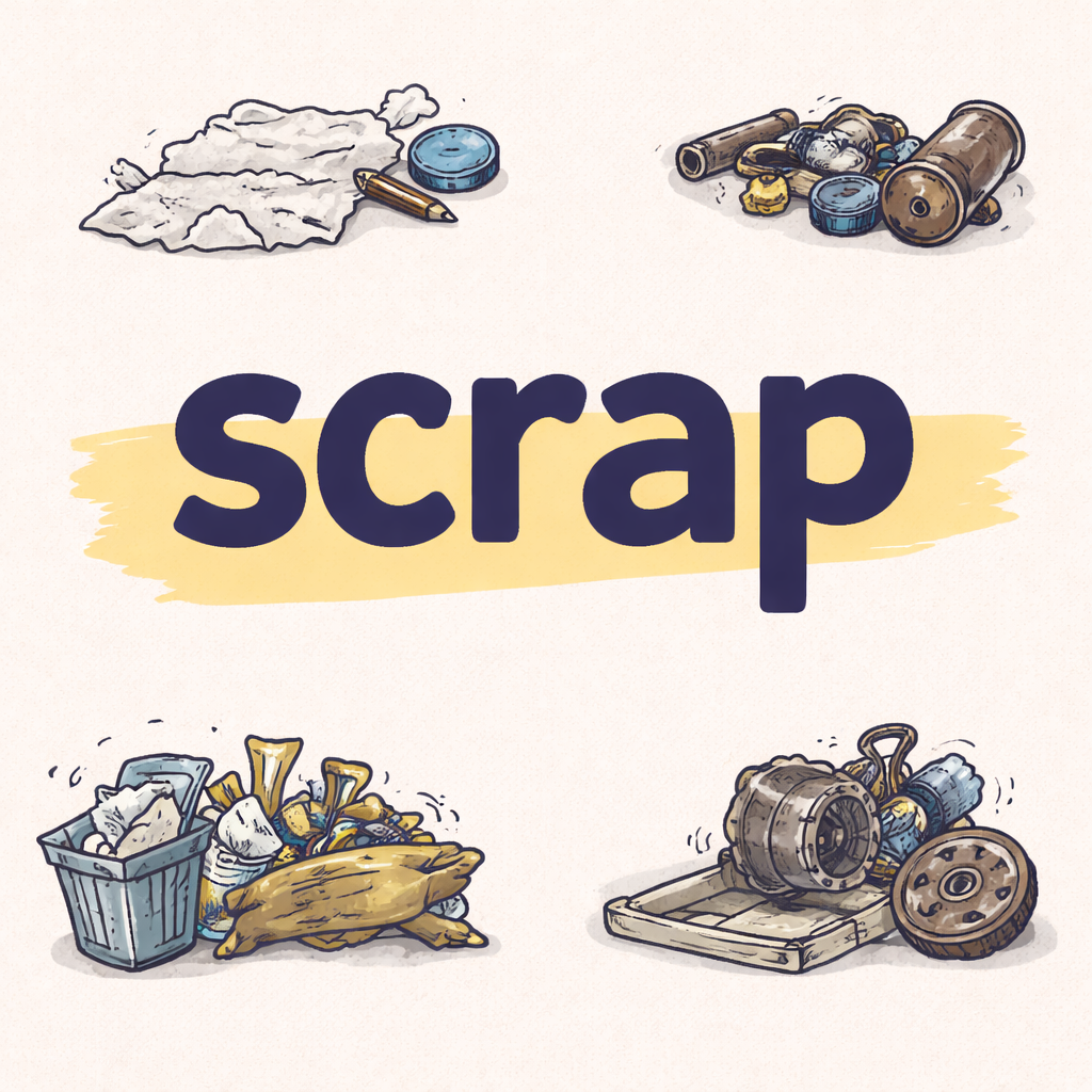 معنى كلمة scrap بالانجليزي والعربي