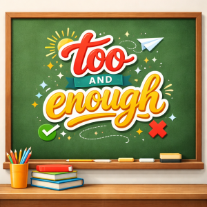 امثله على قاعدة too and enough
