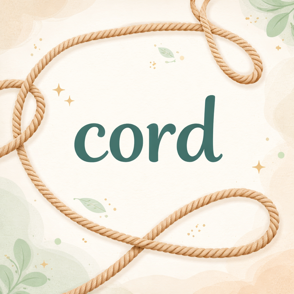 معنى كلمة cord بالانجليزي والعربي