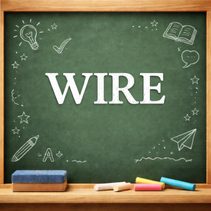 معنى كلمة wire بالانجليزي والعربي