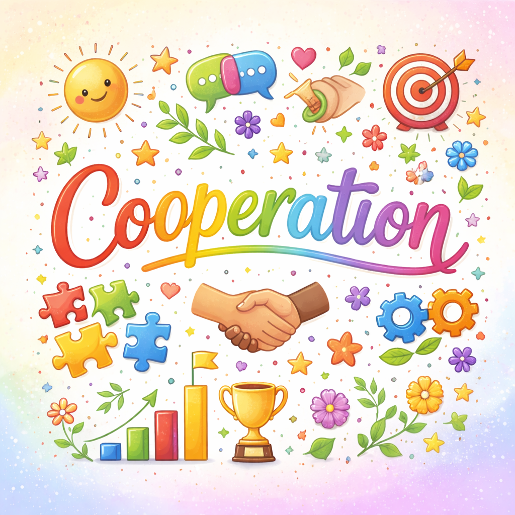 اكتب مقالا عن التعاون Cooperation بالانجليزية مع الترجمة