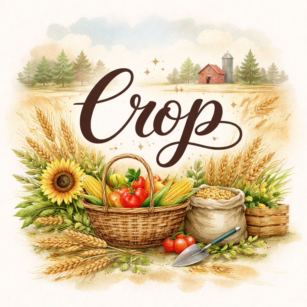 معنى كلمة crop بالانجليزي والعربي