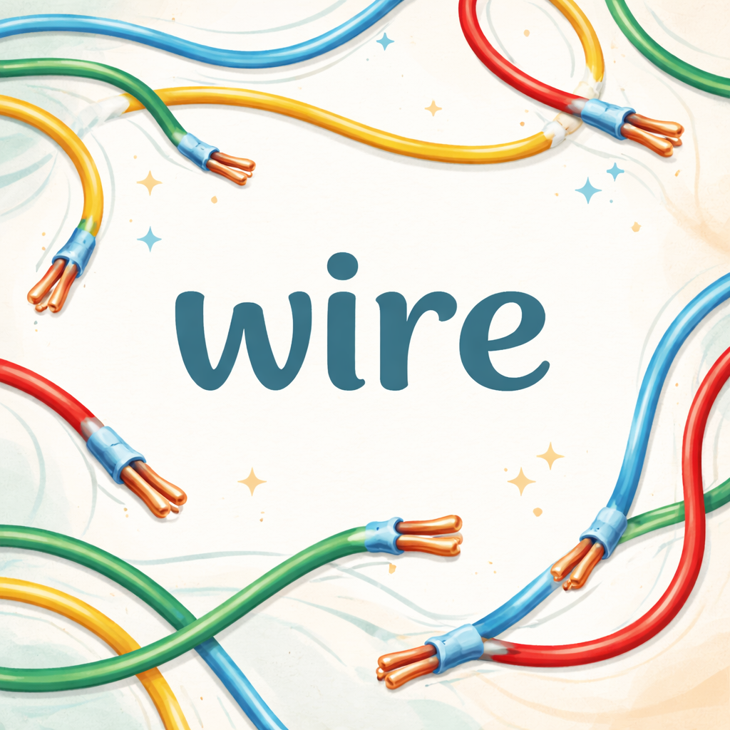 معنى كلمة wire بالانجليزي والعربي
