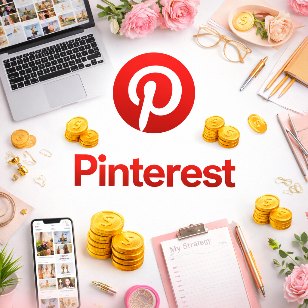 طريق الربح من بنترست Pinterest