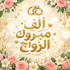 الف مبروك الزواج يابنت عمي