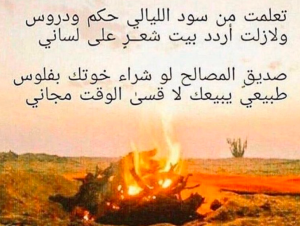 ابيات شعر في صديق المصلحه