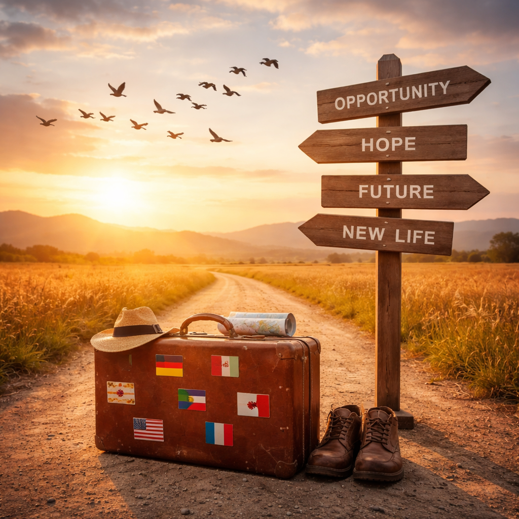 موضوع تعبير عن الهجرة باللغة الانجليزية