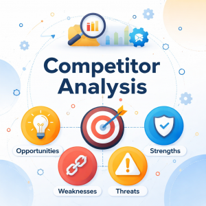 كيف تقوم بإعداد تحليل السوق التنافسي Competitior Analysis؟